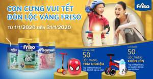 CON CƯNG VUI TẾT, ĐÓN LỘC VÀNG FRISO
